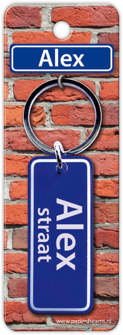 Alex Straat sleutelhanger