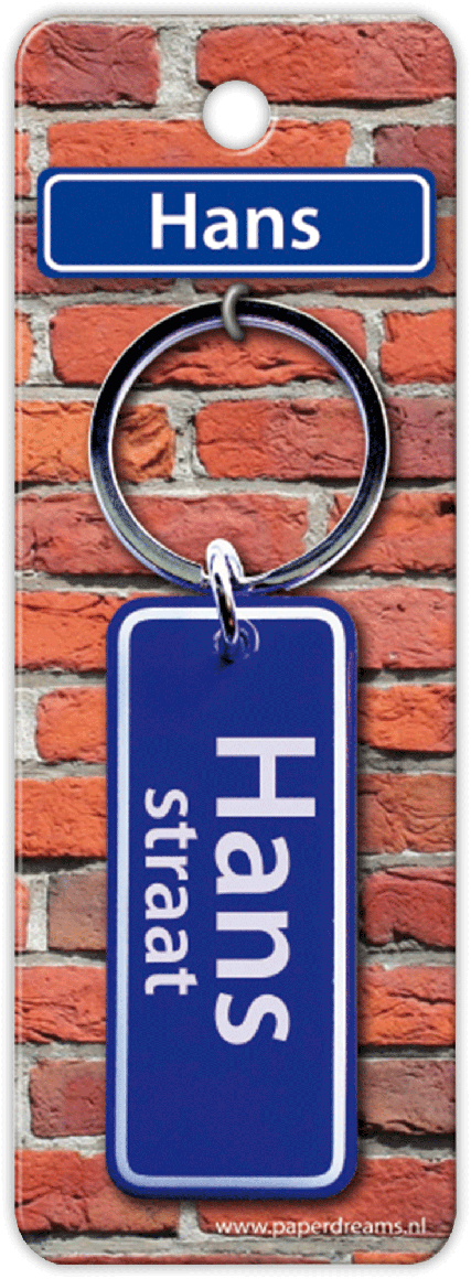 Hans Straat sleutelhanger