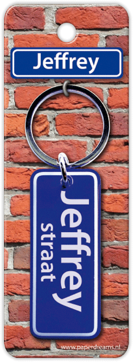 Jeffrey Straat sleutelhanger