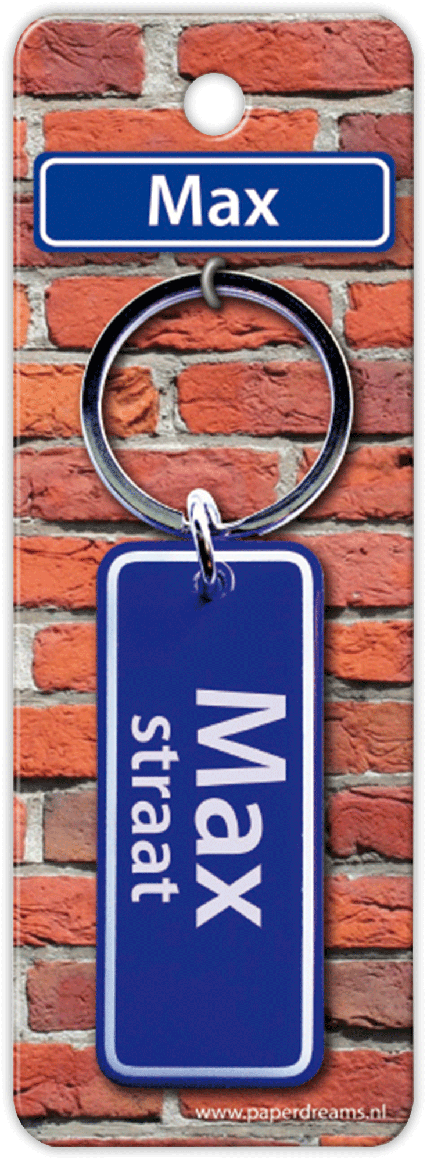 Max Straat sleutelhanger