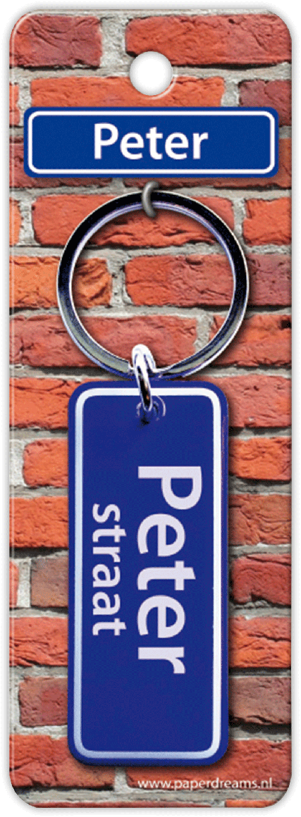 Peter Straat sleutelhanger