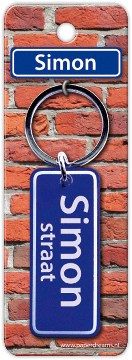 Simon Straat sleutelhanger
