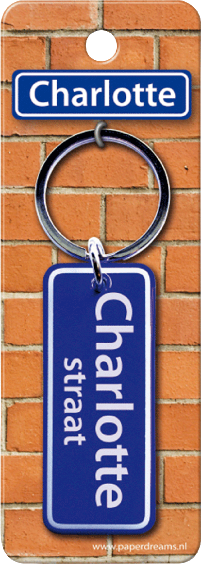 Charlotte Straat sleutelhanger