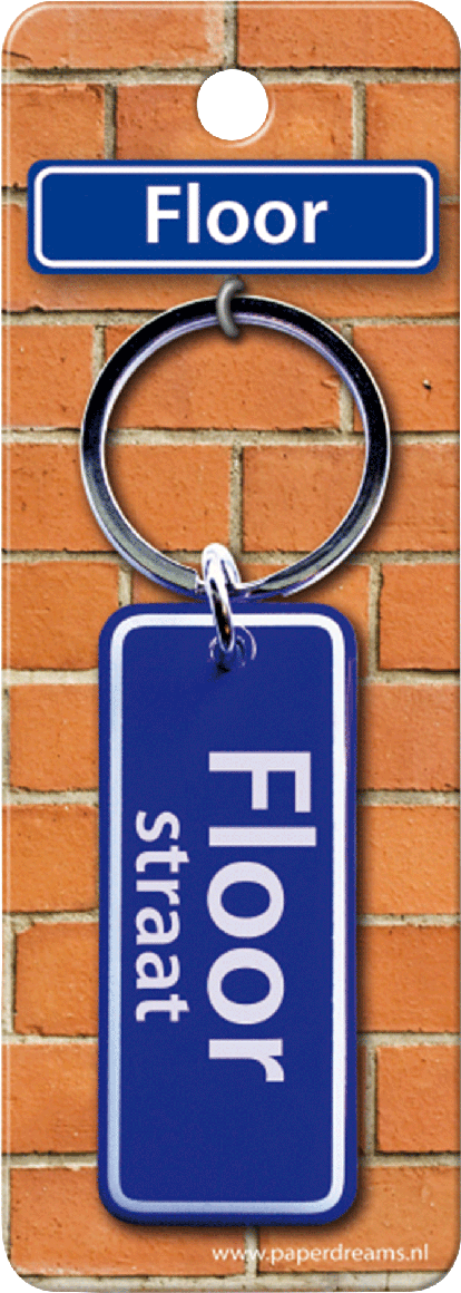 Floor Straat sleutelhanger