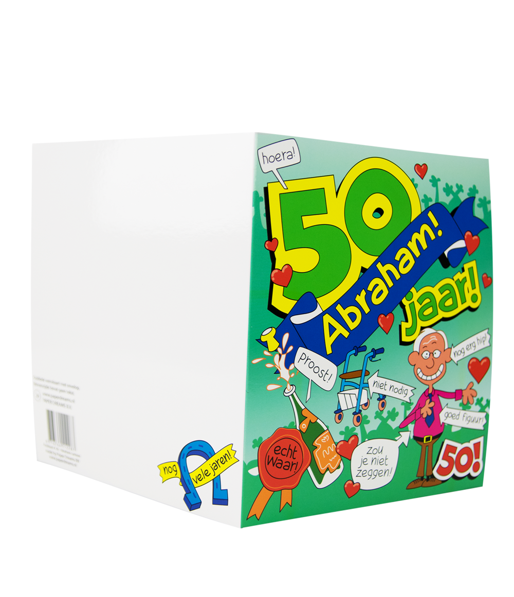 Wenskaart Abraham 50 Cartoon