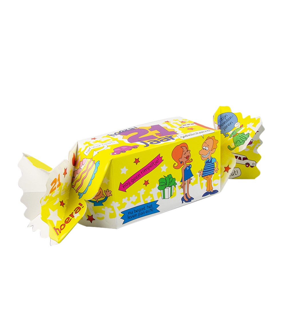 Snoepverpakking 21 jaar