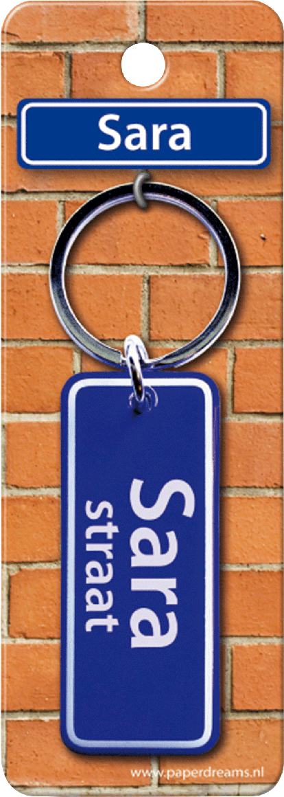 Sara Straat sleutelhanger