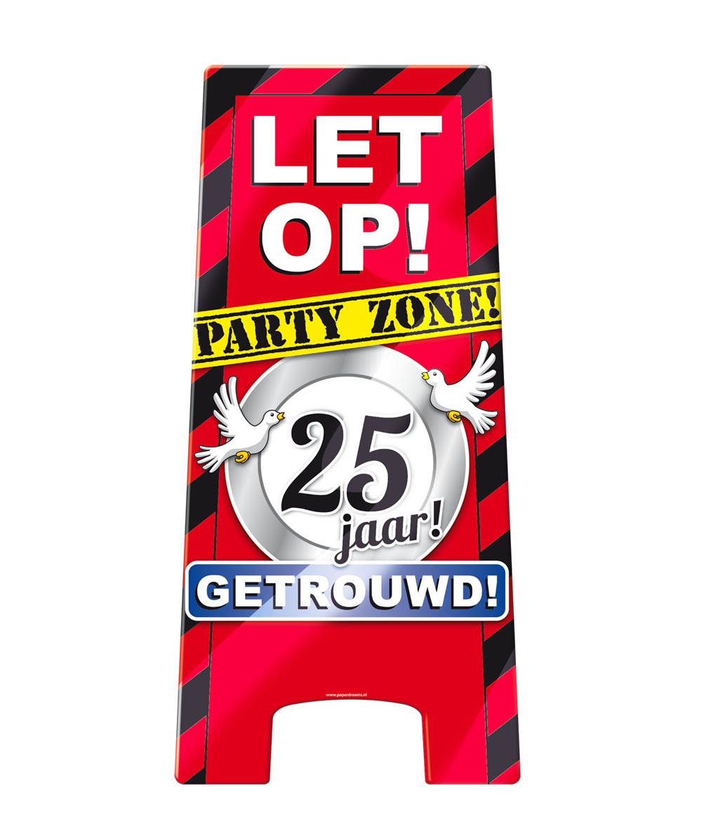 Warning Sign 25 jaar getrouwd