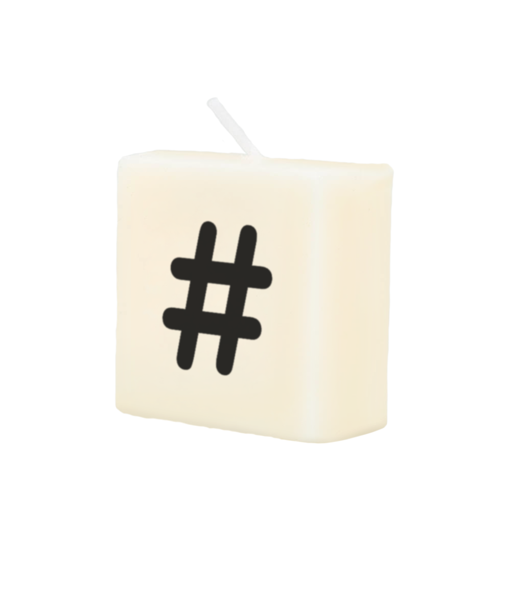 Blokkaarsje Hashtag