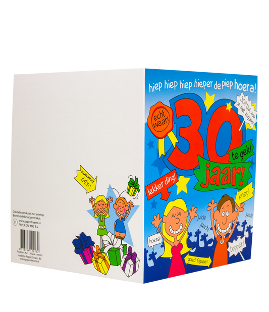 Wenskaart 30 jaar Cartoon