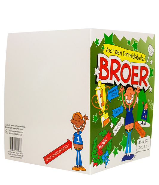 Wenskaart Broer Cartoon