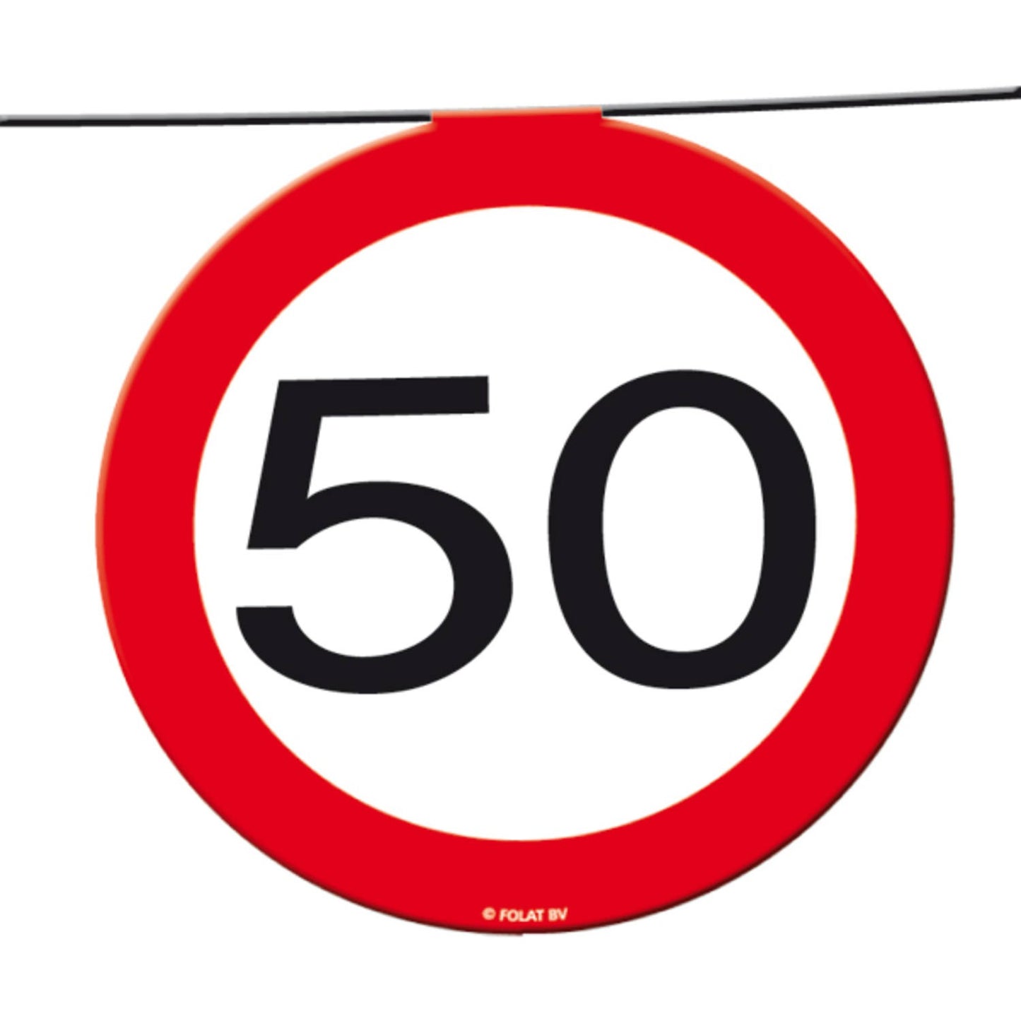 Slingerlijn 50 jaar Verkeersbord