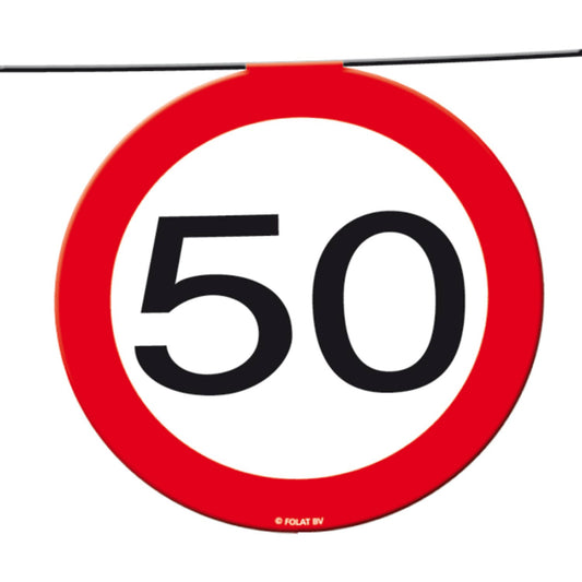 Slingerlijn 50 jaar Verkeersbord