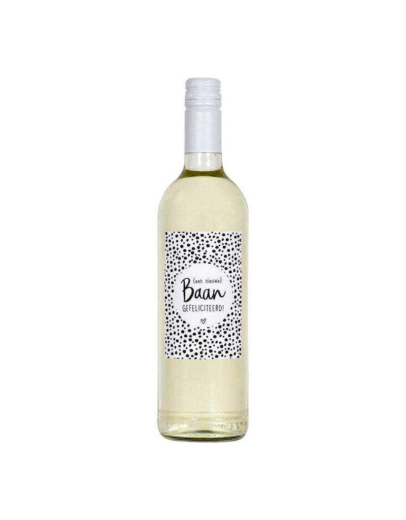 Fles Etiket Nieuwe Baan Zoedt