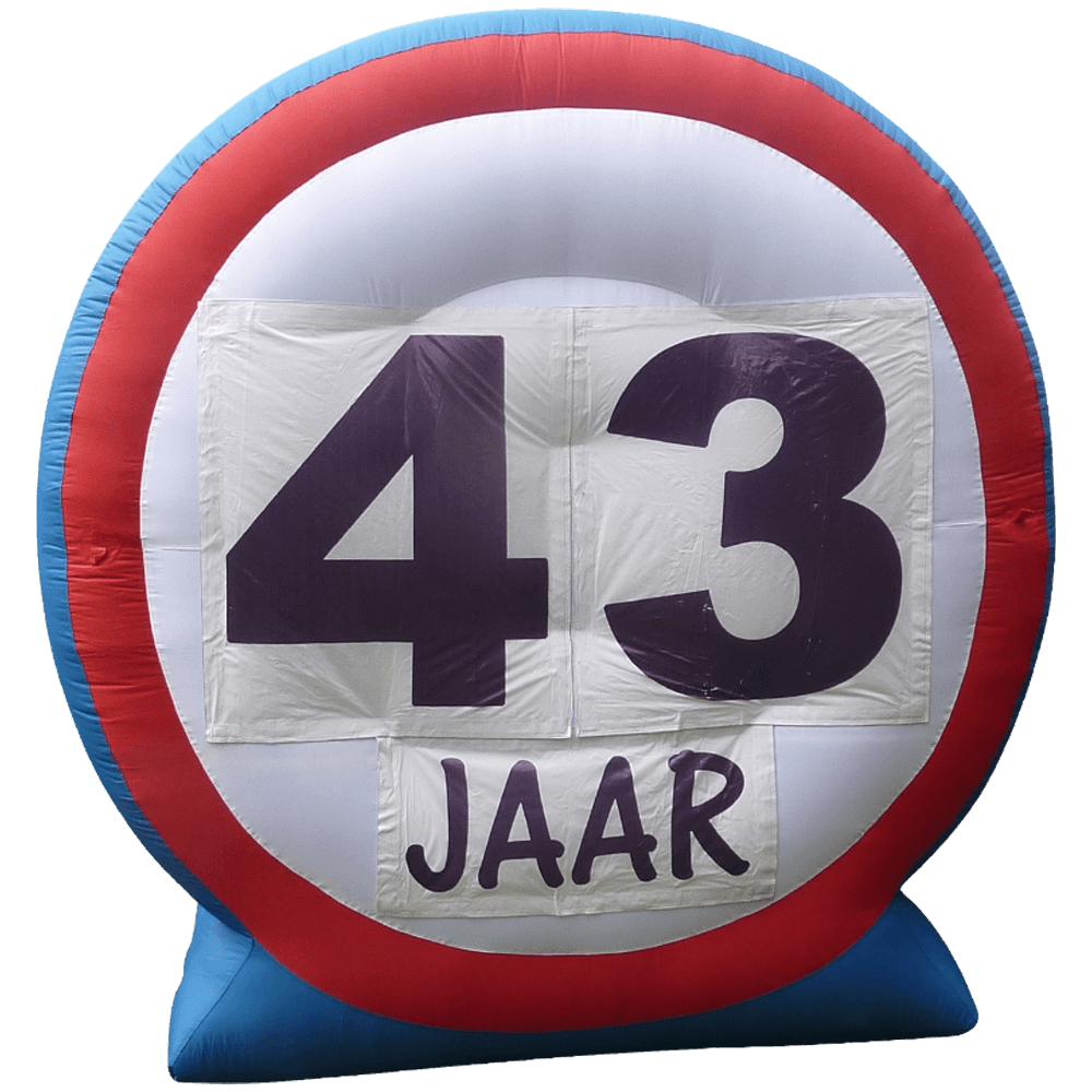 Verkeersbord Leeftijd of Jubileum