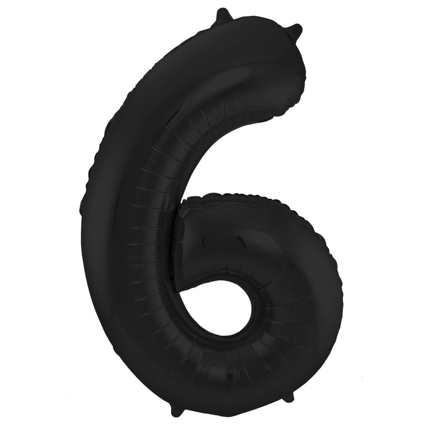 Grote Folieballon 6 zwart