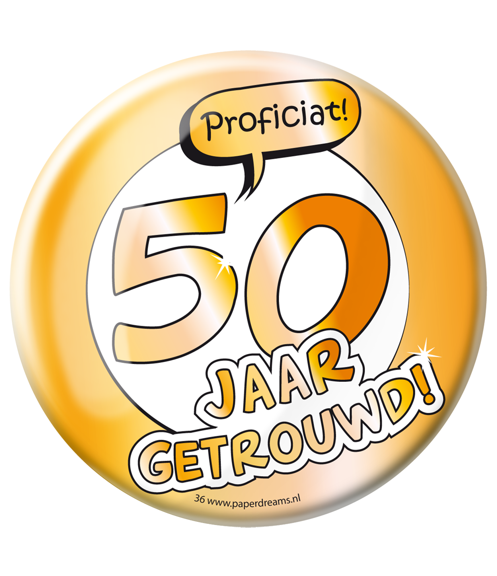 Button XL 50 jaar getrouwd