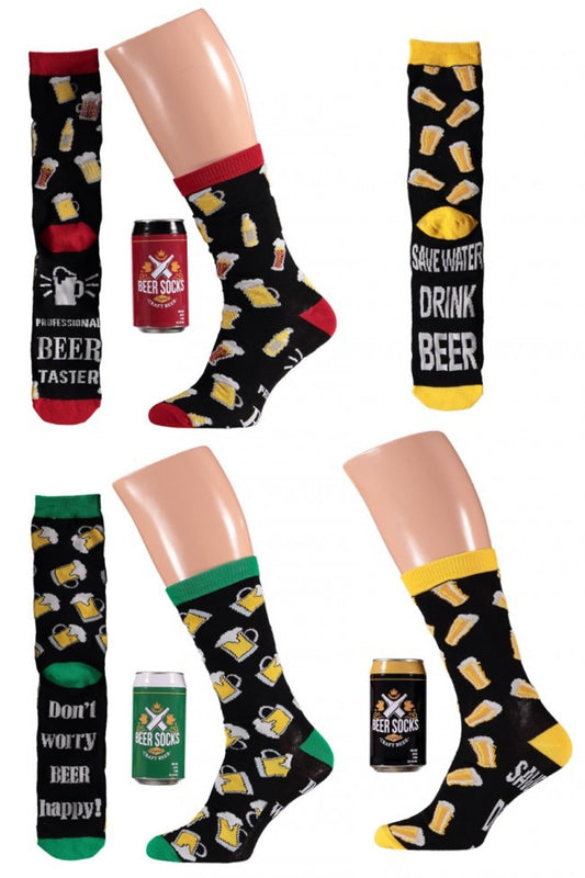Biersokken in bierblikje