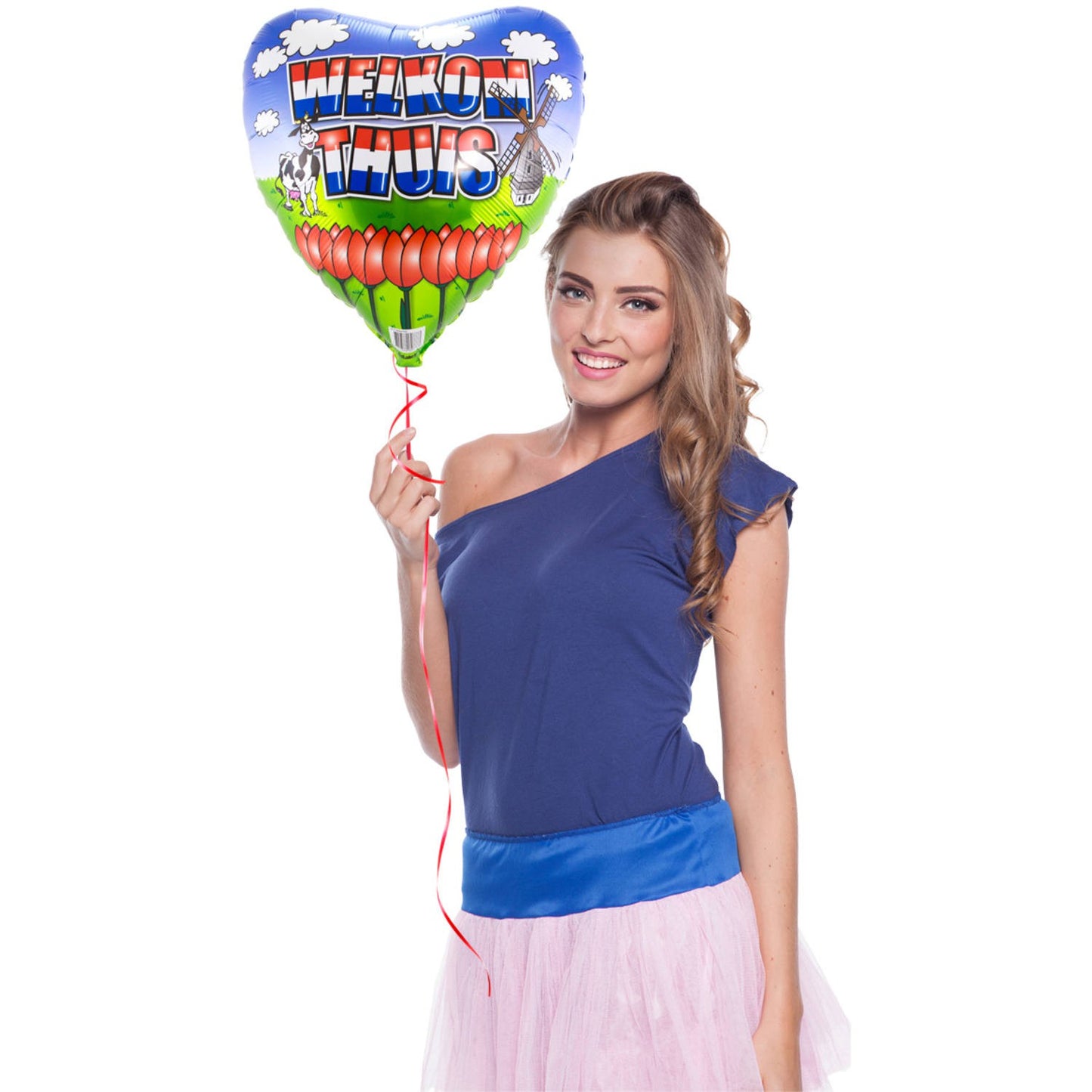 Folieballon Welkom Thuis hart