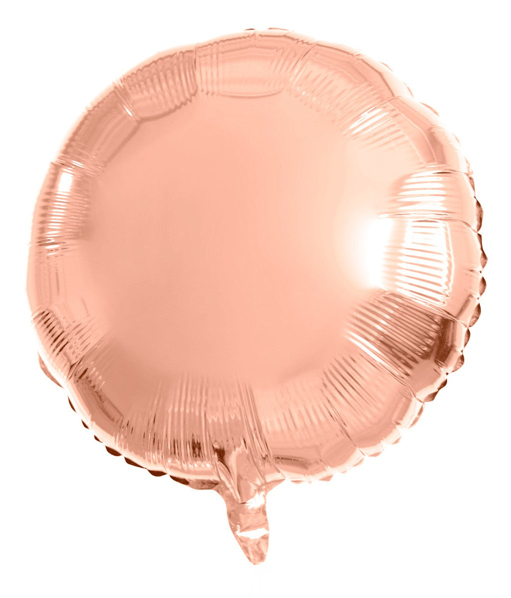 Folie ballon glans Rosé goud rond