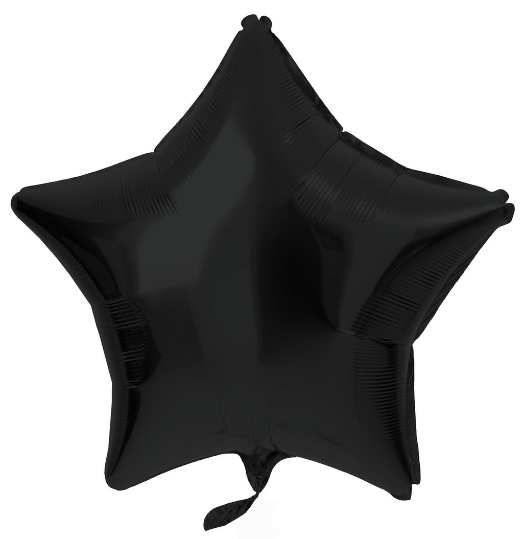 Folie ballon mat Zwart ster