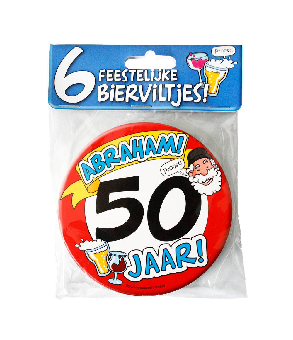 Bierviltjes Abraham 50 jaar