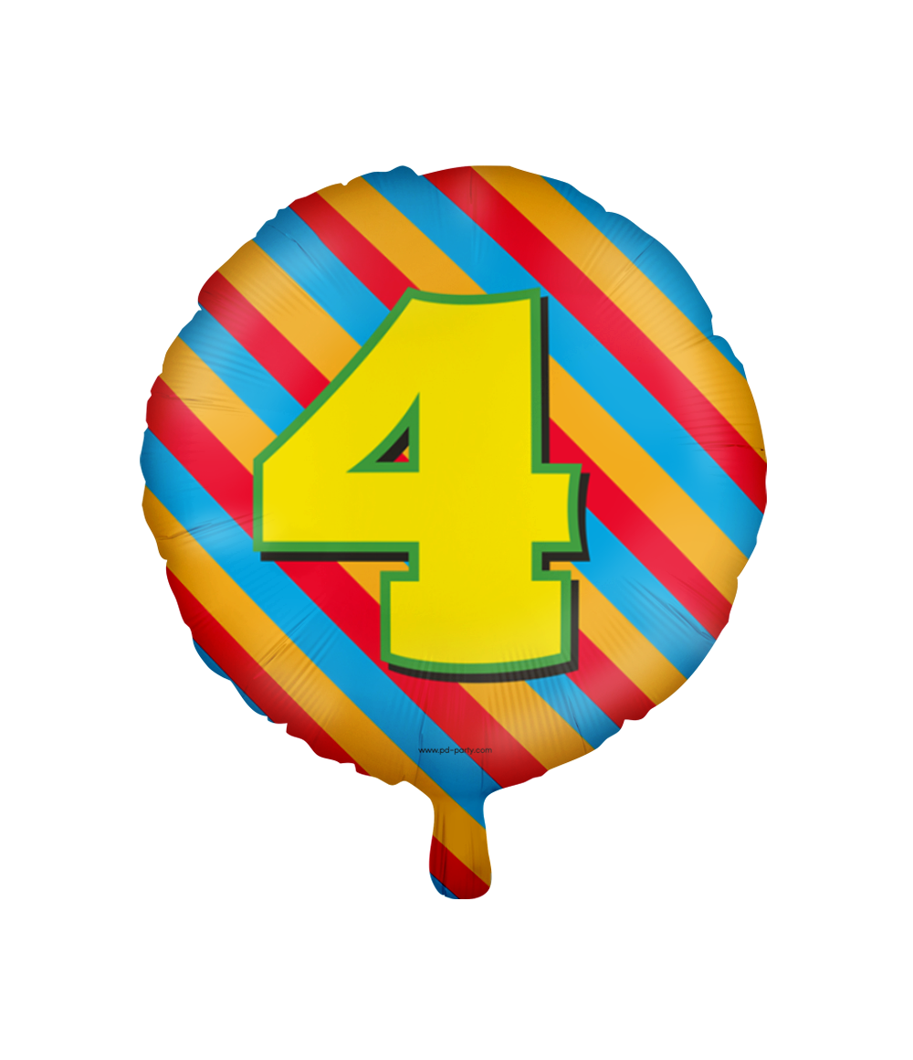 Happy Folieballon 4 jaar