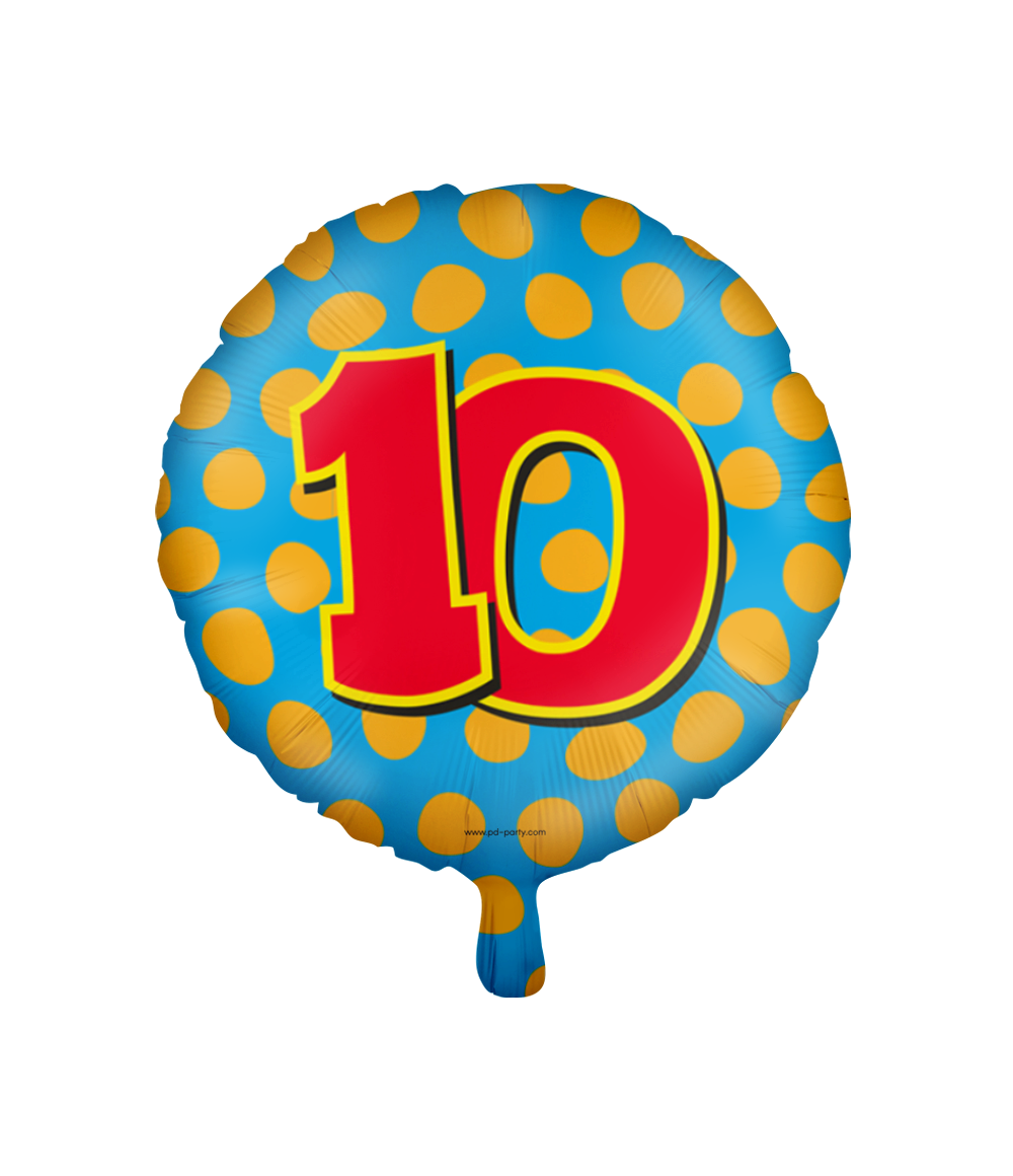 Happy Folieballon 10 jaar