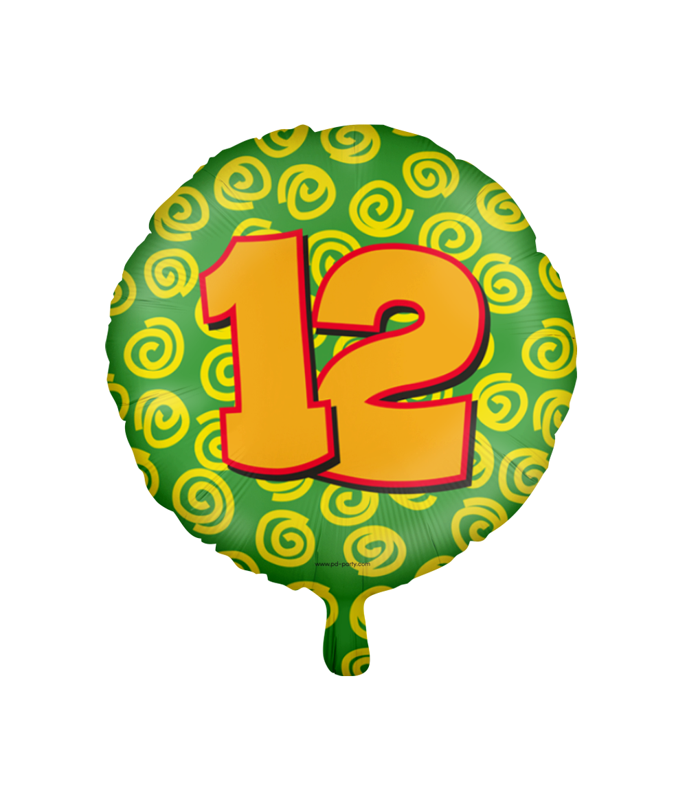 Happy Folieballon 12 jaar