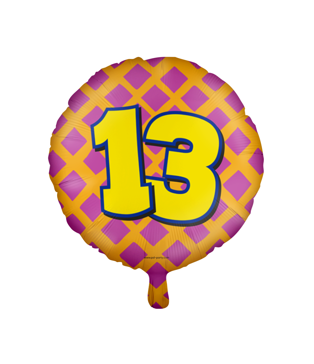 Happy Folieballon 13 jaar
