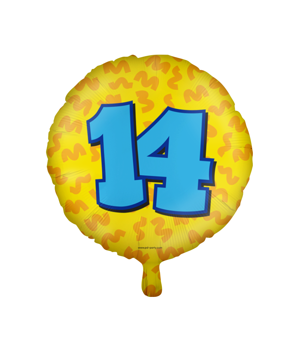 Happy Folieballon 14 jaar
