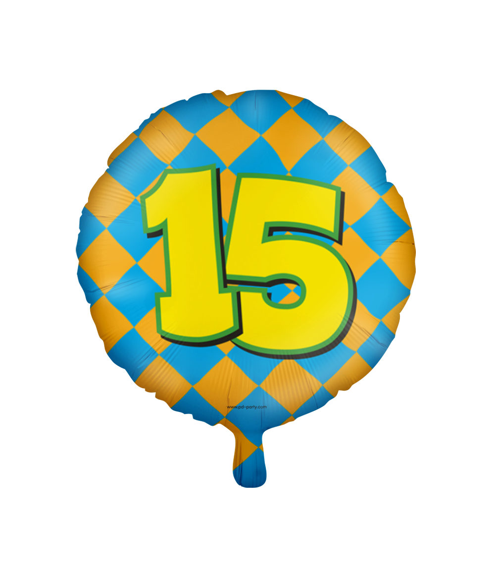 Happy Folieballon 15 jaar