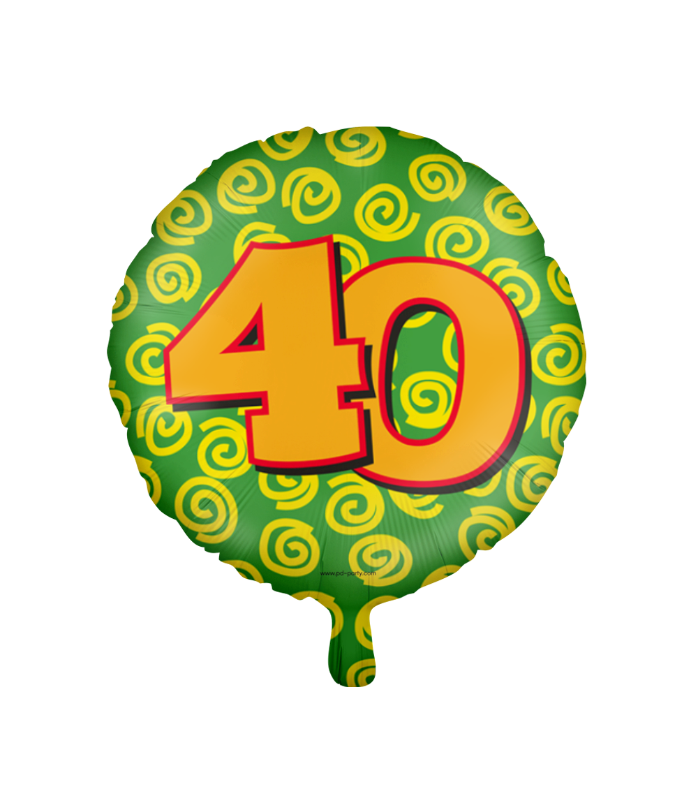 Happy Folieballon 40 jaar