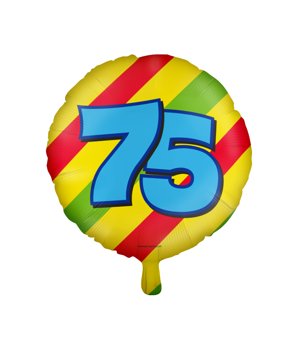 Happy Folieballon 75 jaar