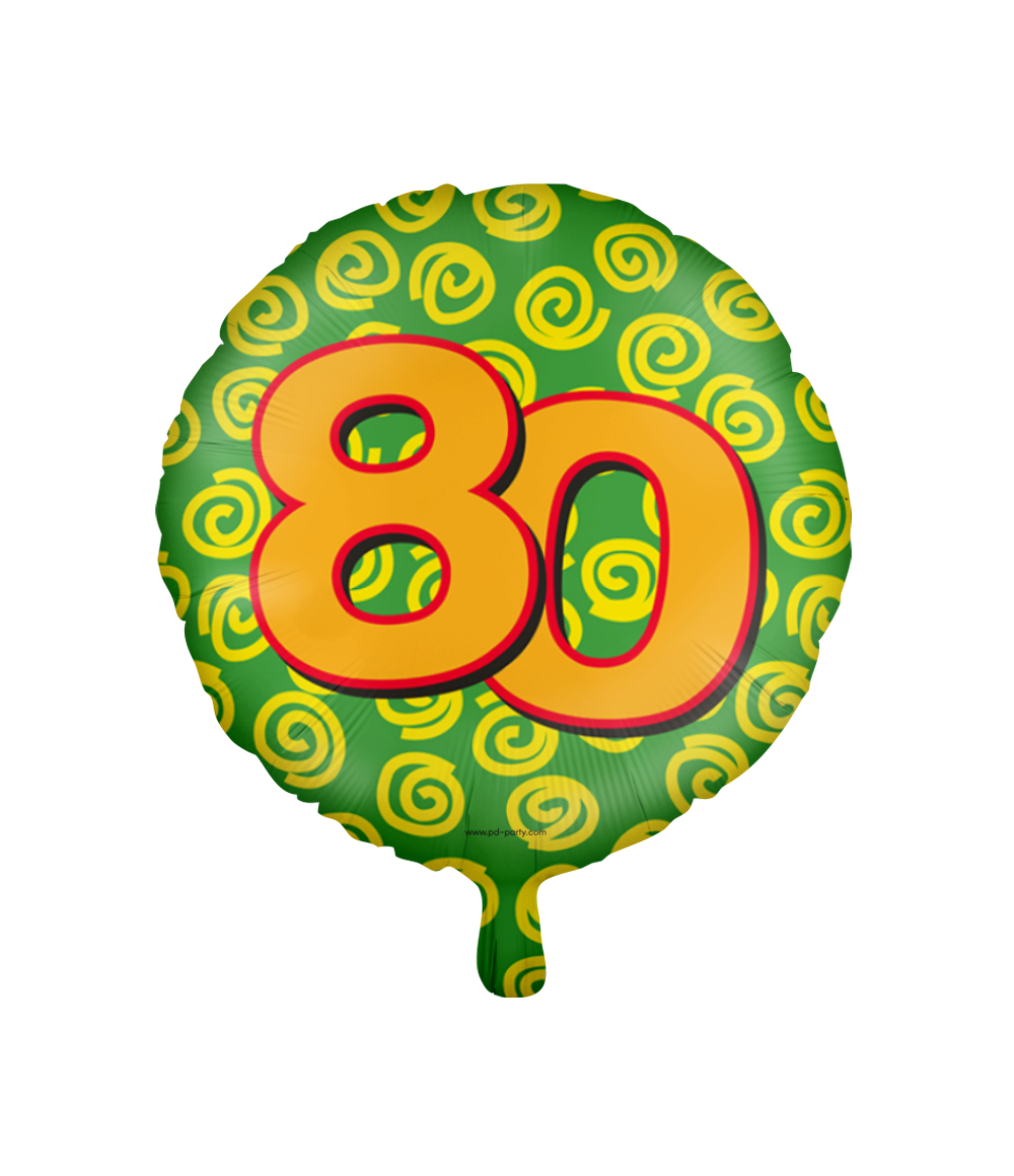Happy Folieballon 80 jaar