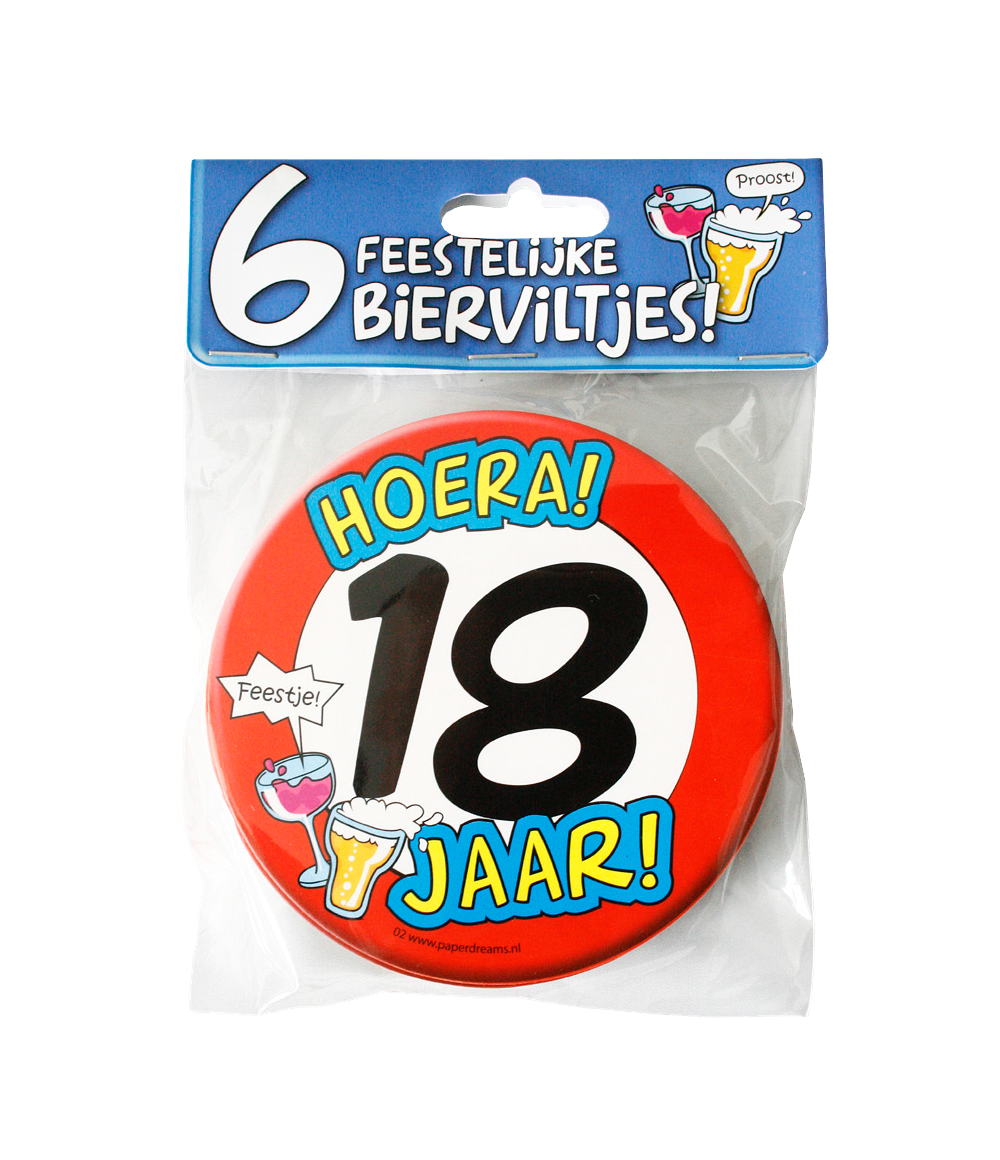 Bierviltjes 18 jaar