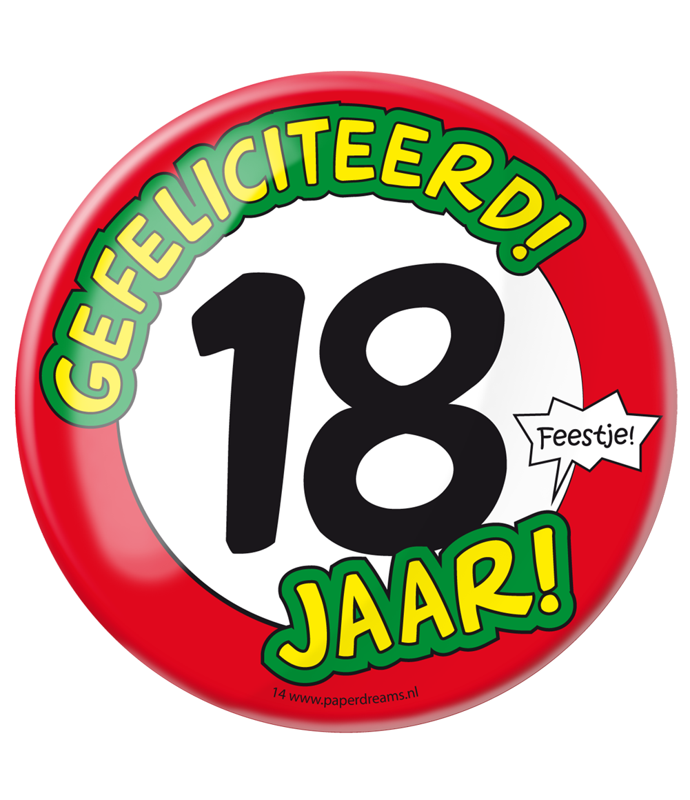 Button XL 18 jaar