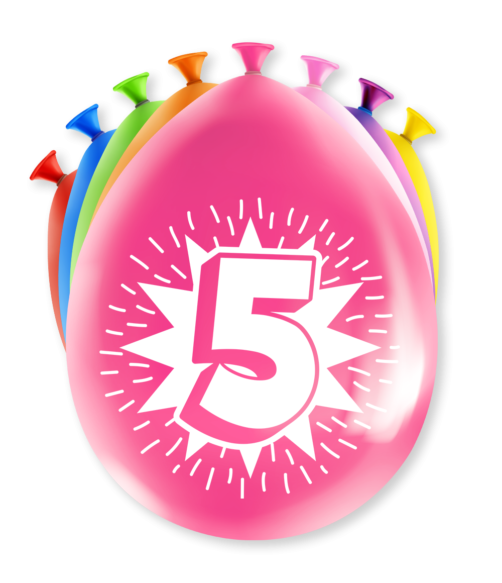 Ballonnen 5 jaar