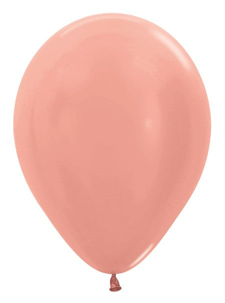 Ballon Metallic Rose Gold 12cm