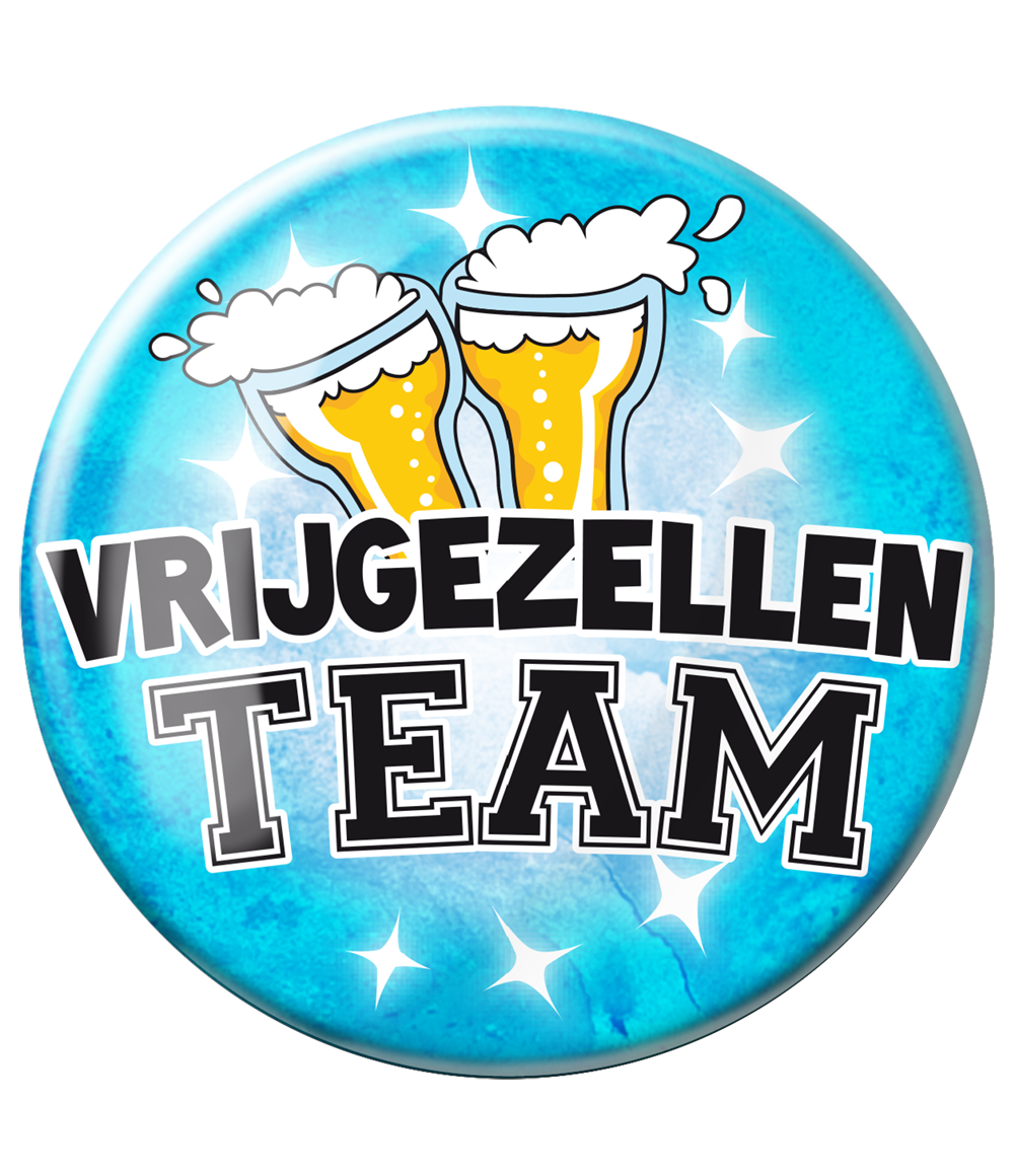 Button XL Vrijgezellenteam Man