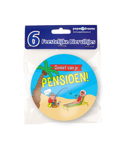 Bierviltjes Pensioen Cartoon