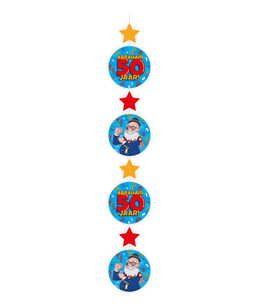 Hang decoratie Abraham 50 jaar Cartoon