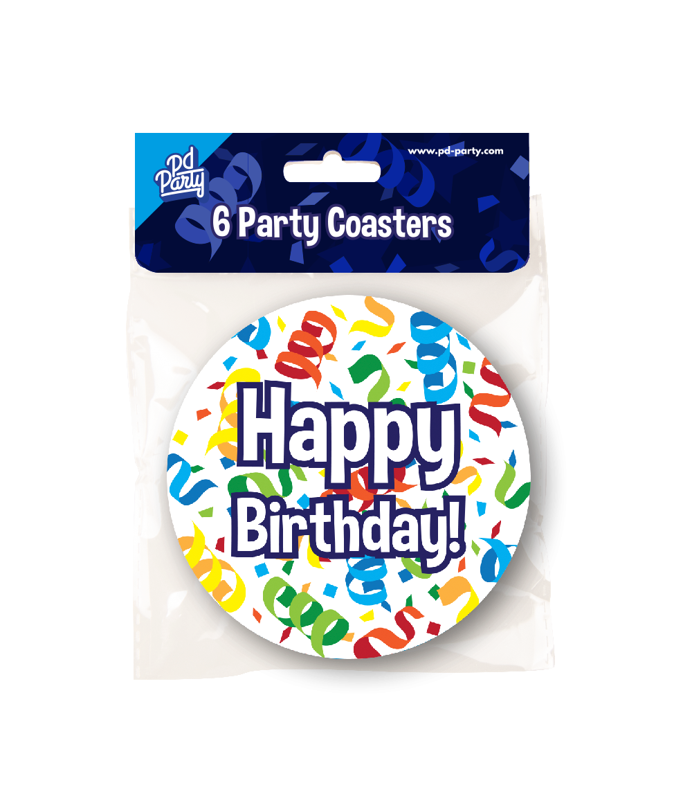 Bierviltjes Happy Birthday