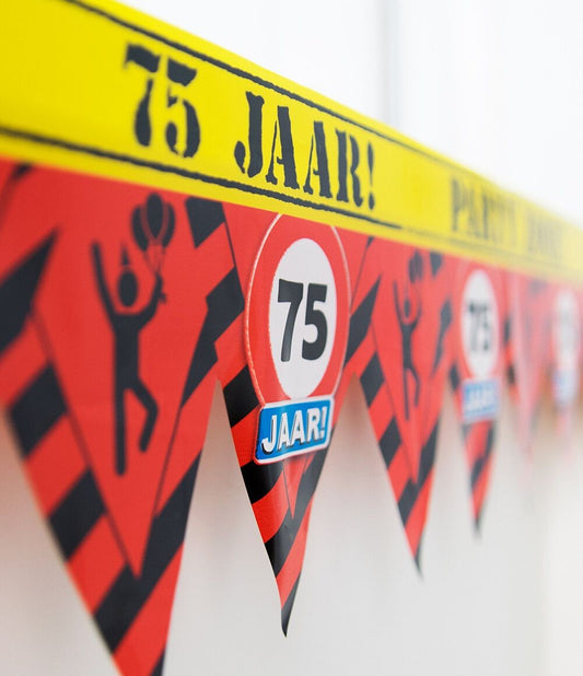 Afzetlint 75 jaar Party Tape