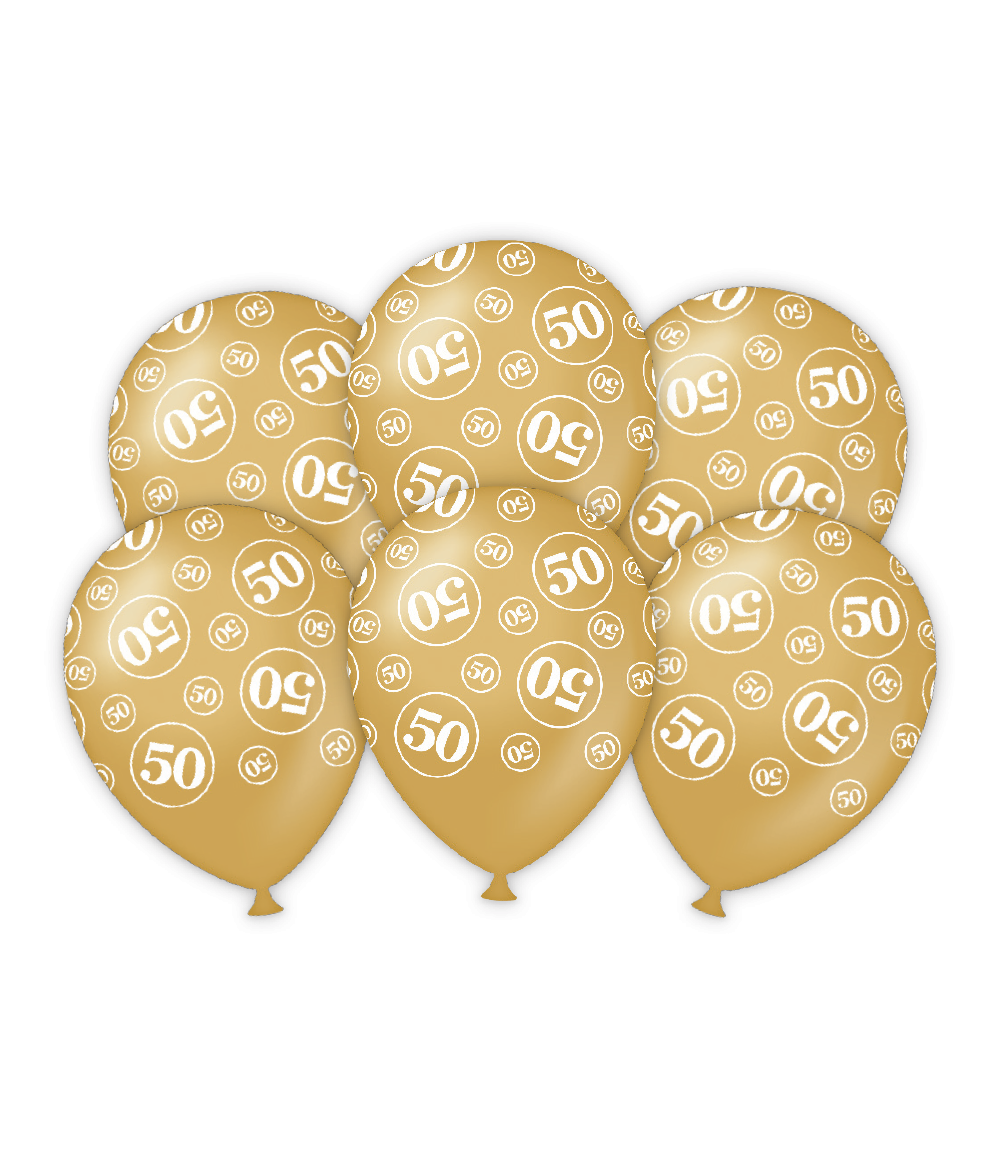 Ballonnen 50 jaar getrouwd