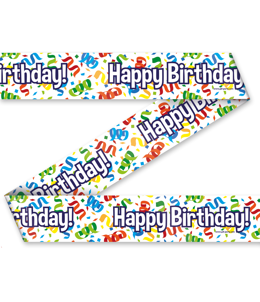 Afzetlint Happy Birthday
