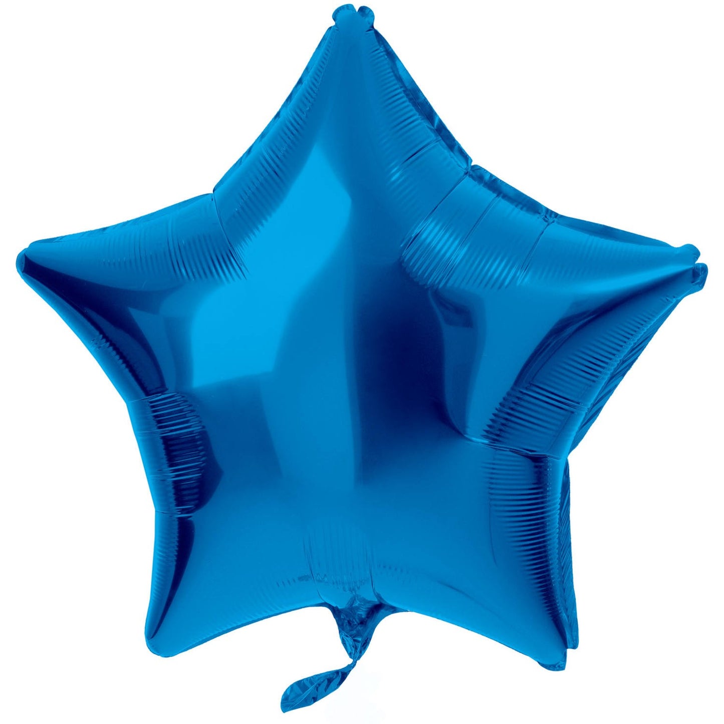 Folie ballon glans Blauw ster
