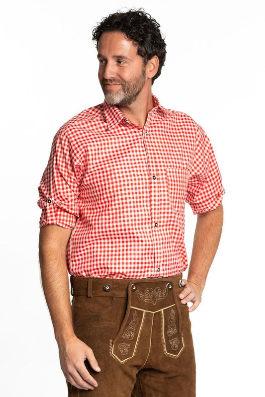 Oktoberfeest Blouse Rood Wit
