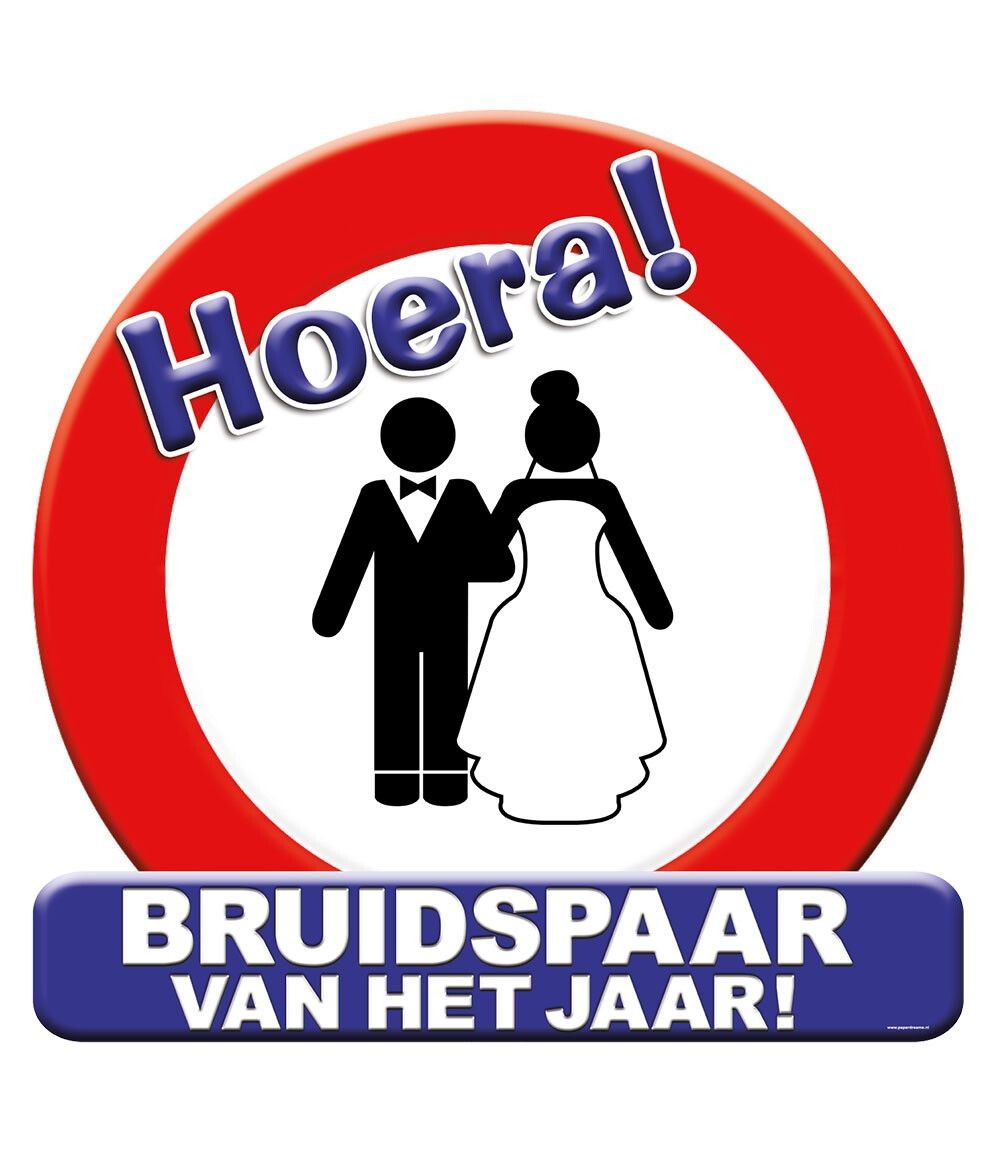 Huldeschild Bruidspaar