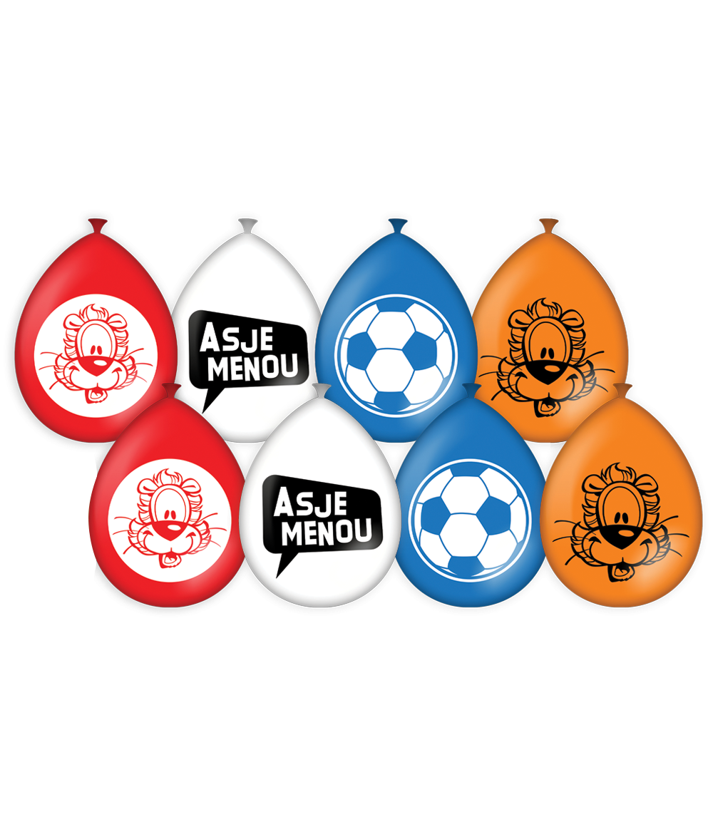 Loeki Ballonnen rood wit blauw